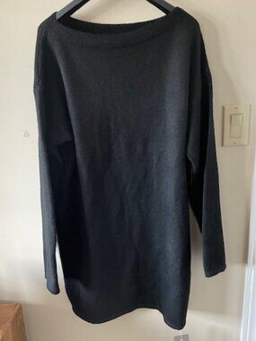 Missguided Black Sweater Dress/ Tunic, Lng Sleeves Sz XL  NWT